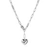 Online Puffy Heart Chain Necklace In Silver Statement