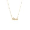 New Pave Small Love Script Necklace Delicate