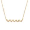 Online Long Wavy Pave Bar Necklace Delicate