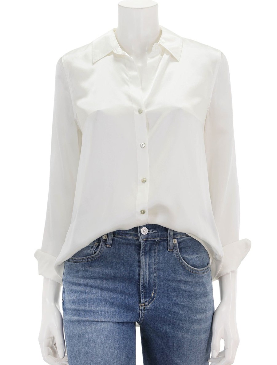 Wholesale Tyler Blouse In Ivory Work Tops