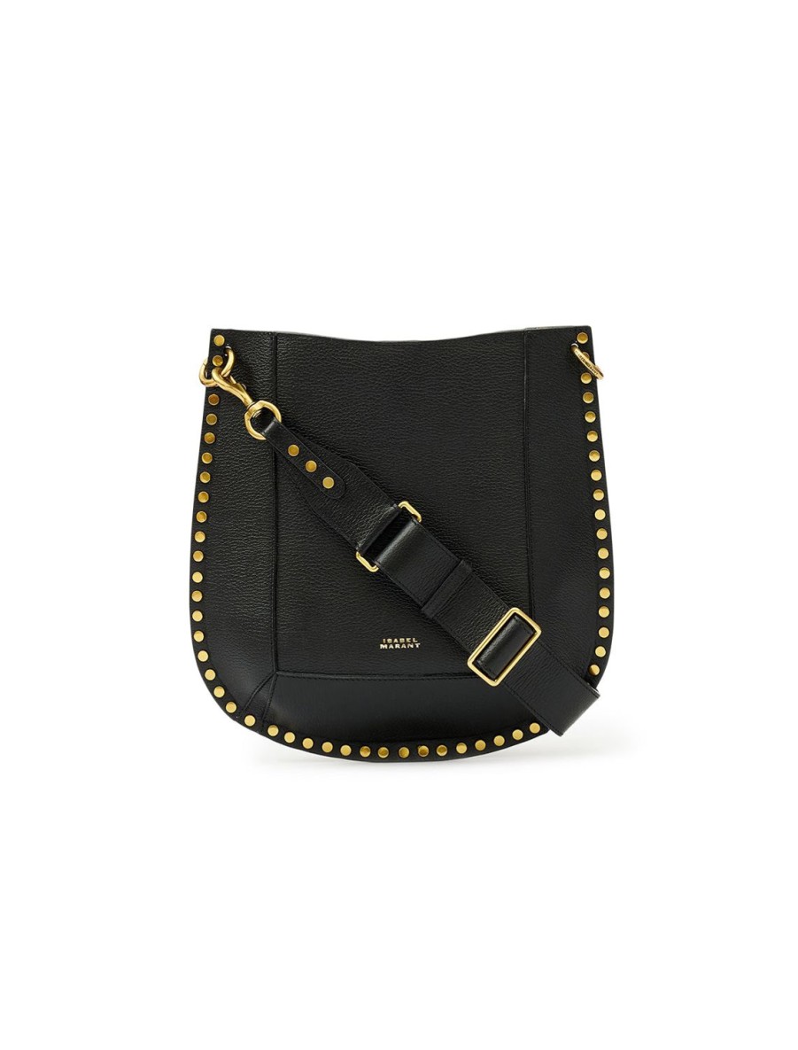 New Oksan Grained Leather Shoulder Bag In Black Shoulder Bags