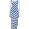 New Katie Dress In Blue Seashore Stripe Occasion Dresses