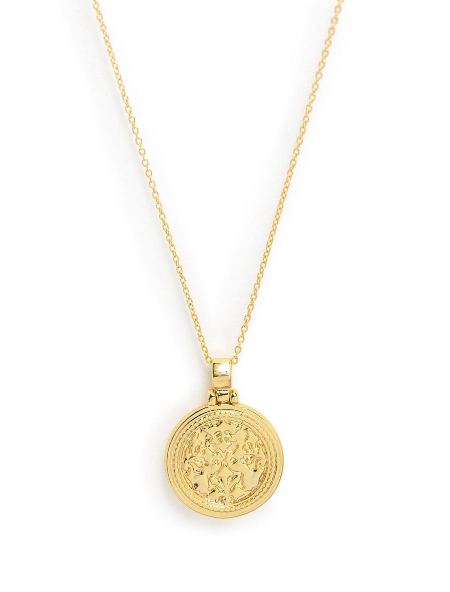 Hot Freya Coin Necklace In Gold Delicate