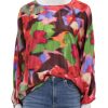 Online Forbidden Top In Grannies Lipstick Print Blouses