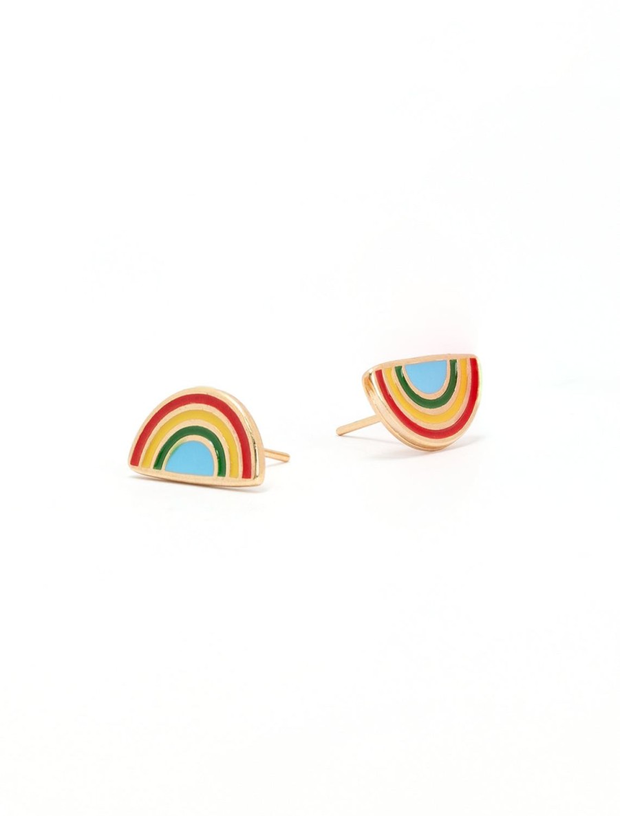 New Enamel Rainbow Studs Studs