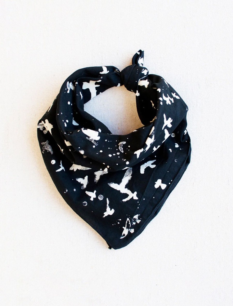 New Flock Bandana - Black Scarves