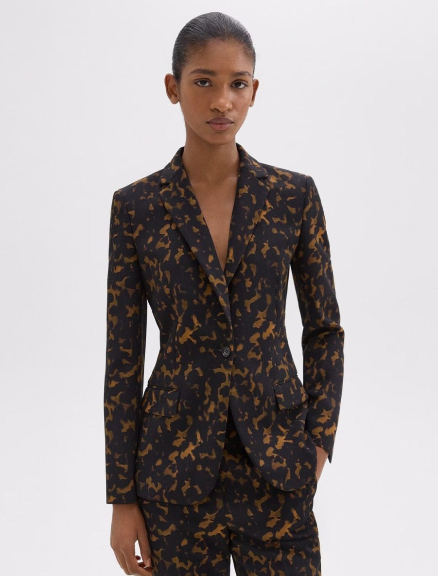 New Staple Blazer In Tortoise Shell Print Blazers