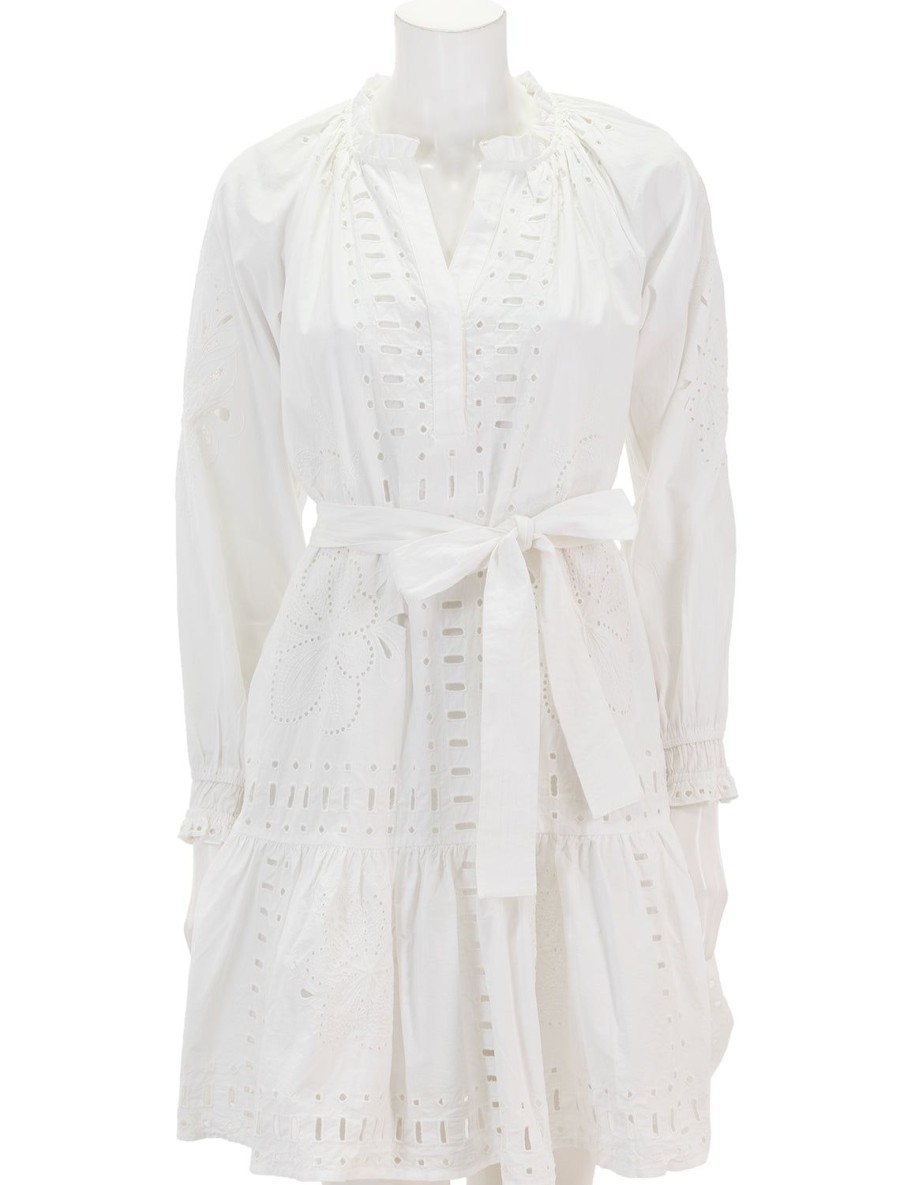 Best Saylor Dress In White Eyelet Day To Night Dresses