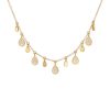 Wholesale Teardrop Charm Necklace In Gold Delicate