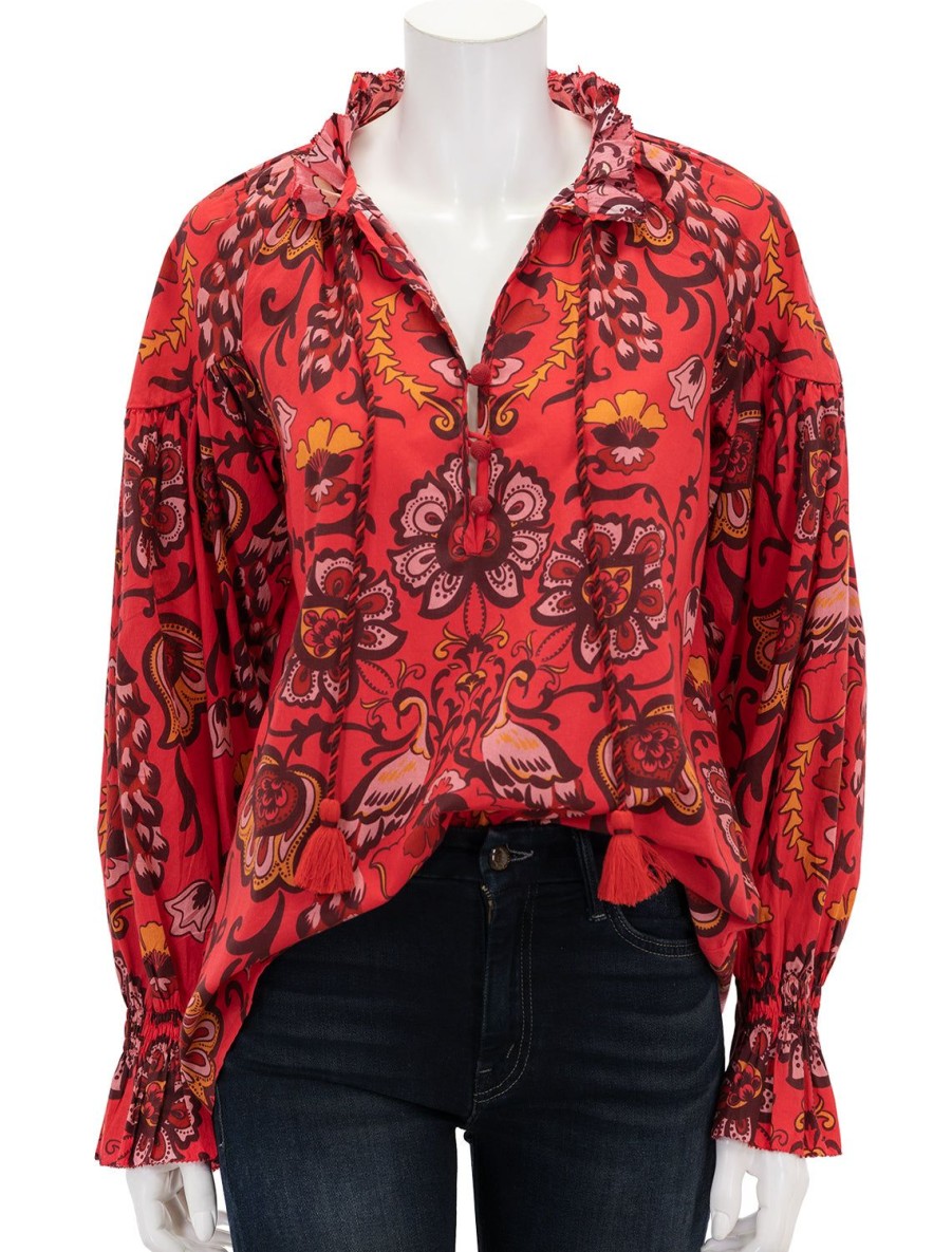 Best Aramis Top In Peacock Watermelon Blouses