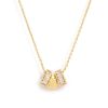 Best Necklace With Cz Rondelle Charms In Gold Delicate