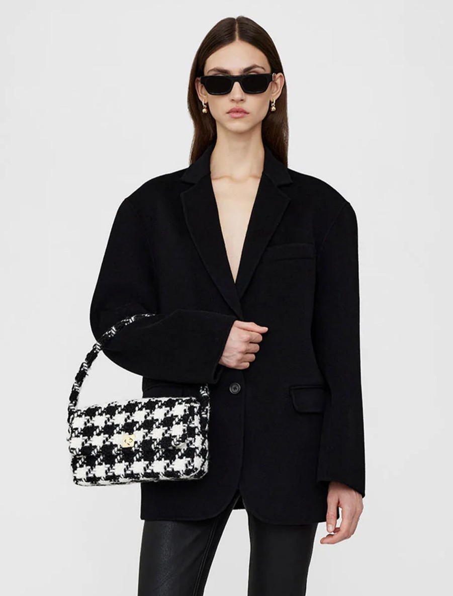 Best Nico Handbag In Black And White Houndstooth Event/Night-Out Bags