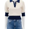 Wholesale Altea Sweater In Ivory And Navy Pullover Sweaters