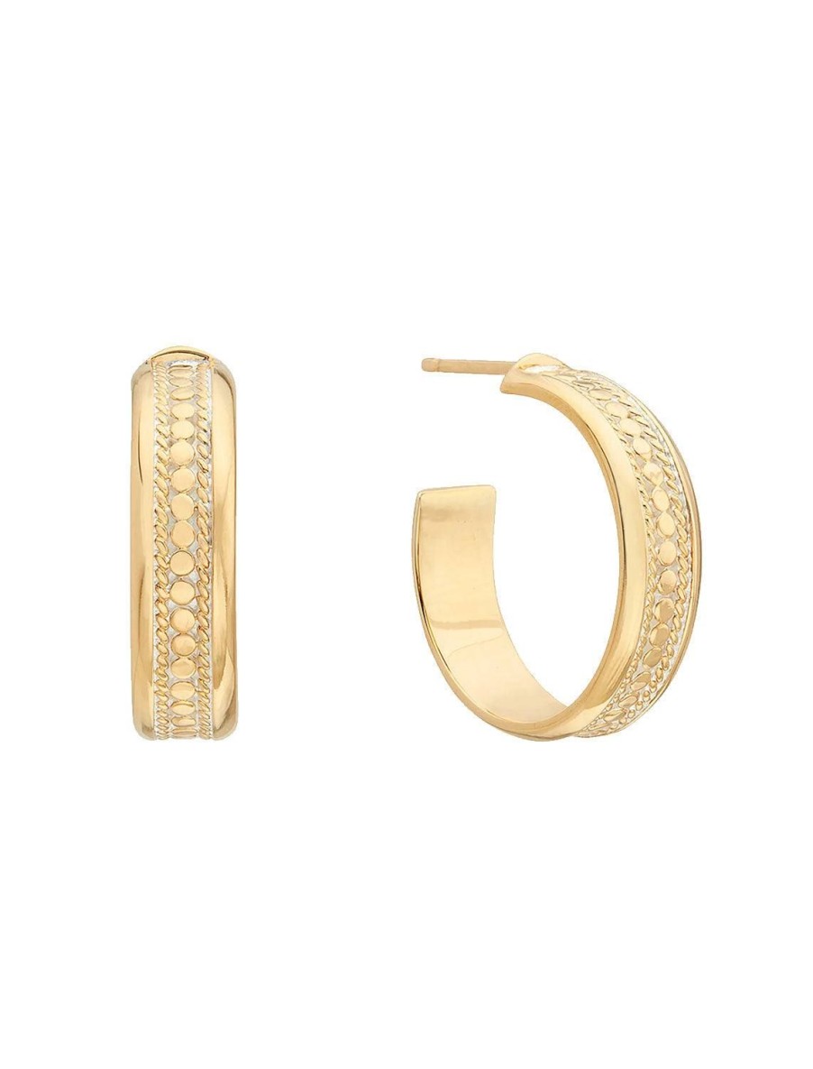 Online Classic Wide Hoop Earrings In Gold Hoops