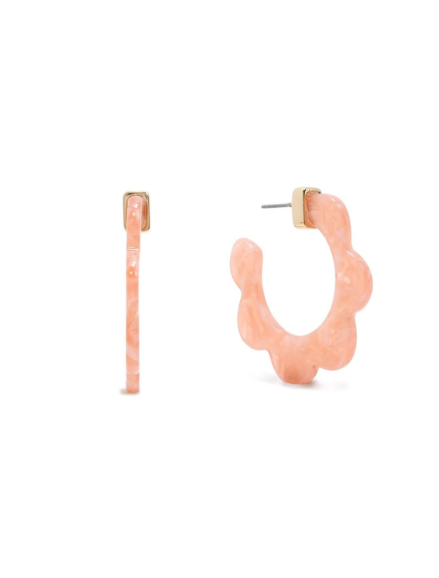 New Pink Scallop Hoops Hoops