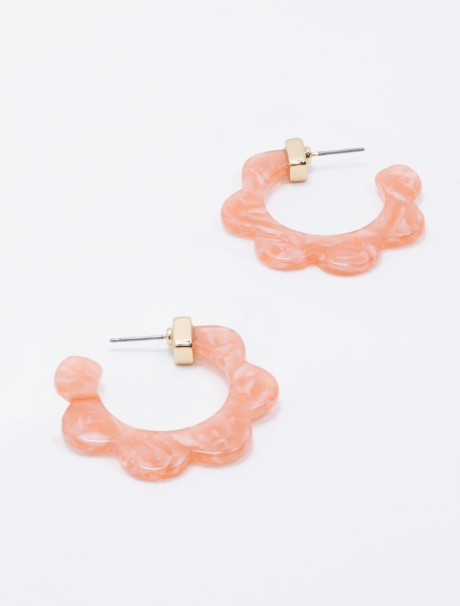 New Pink Scallop Hoops Hoops