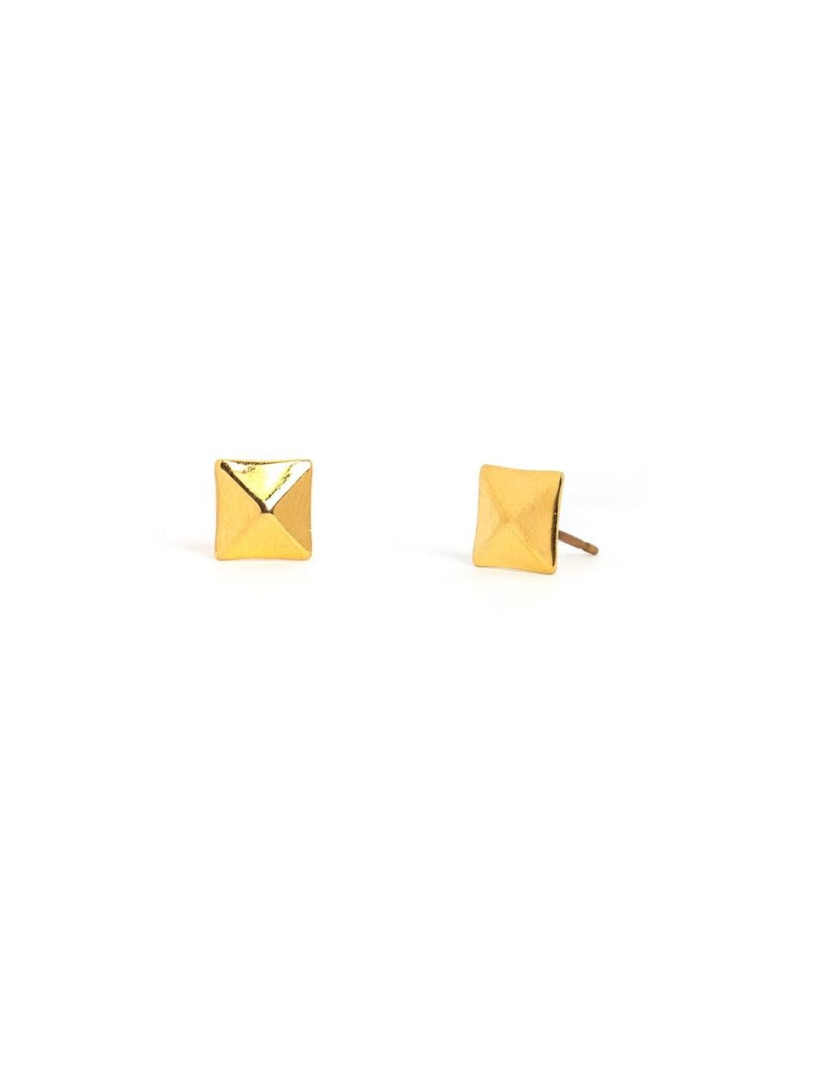 Online Gold Square Studs Studs