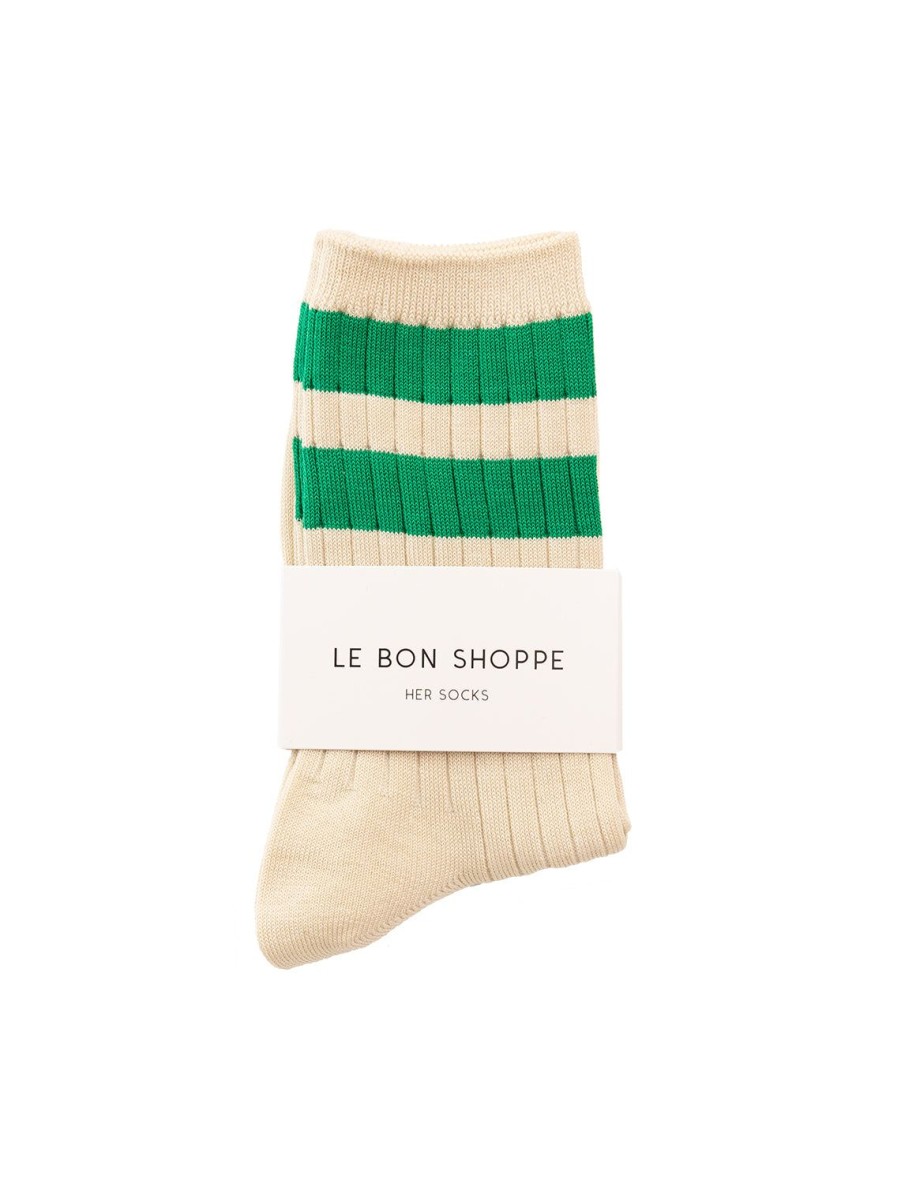 New Her Socks Varsity In Green Socks