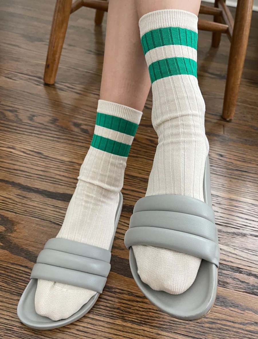 New Her Socks Varsity In Green Socks