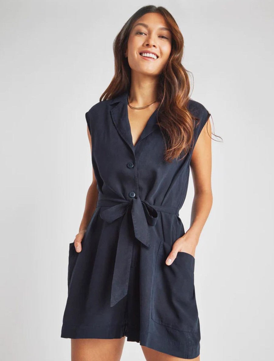 New Alessi Romper In Navy Jumpsuits + Rompers