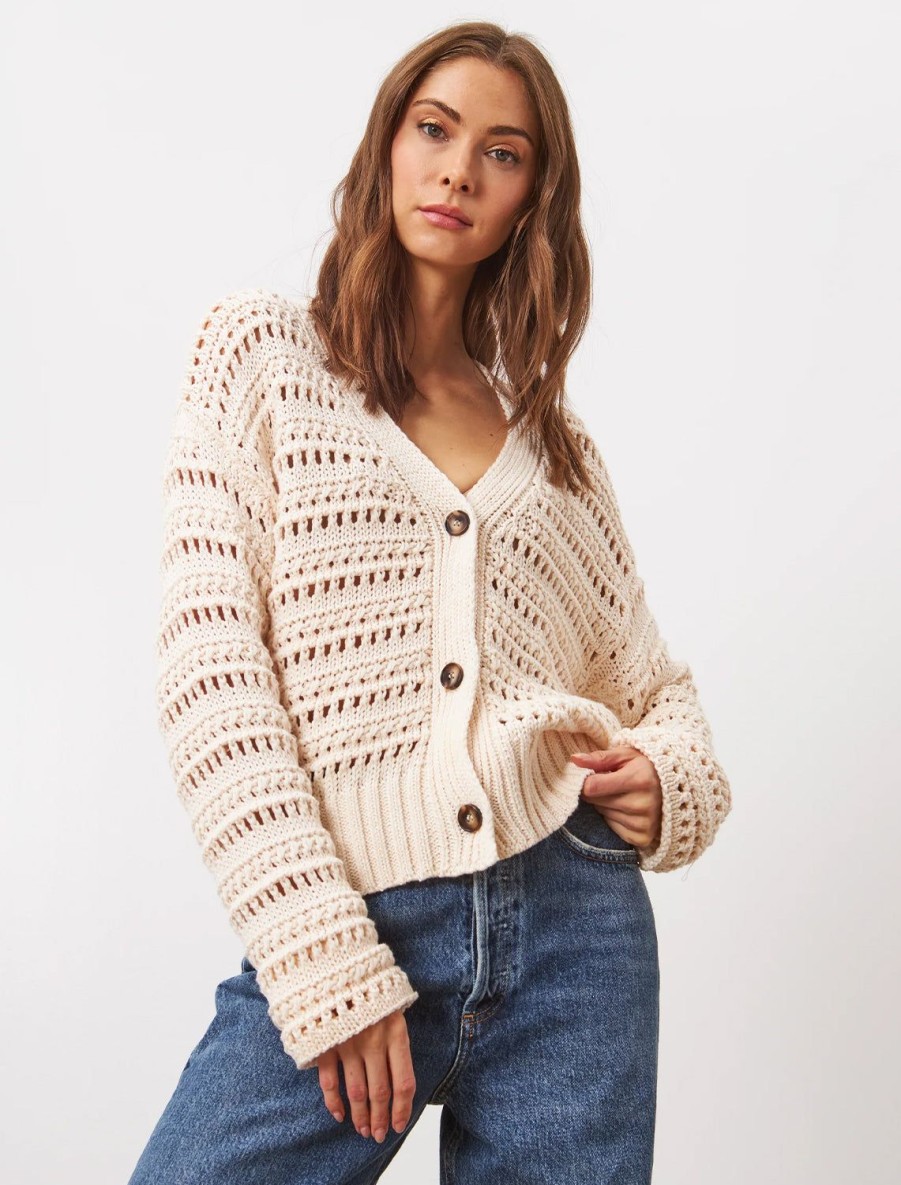 Hot Brynne Cardigan In Plage Blanche Cardigans