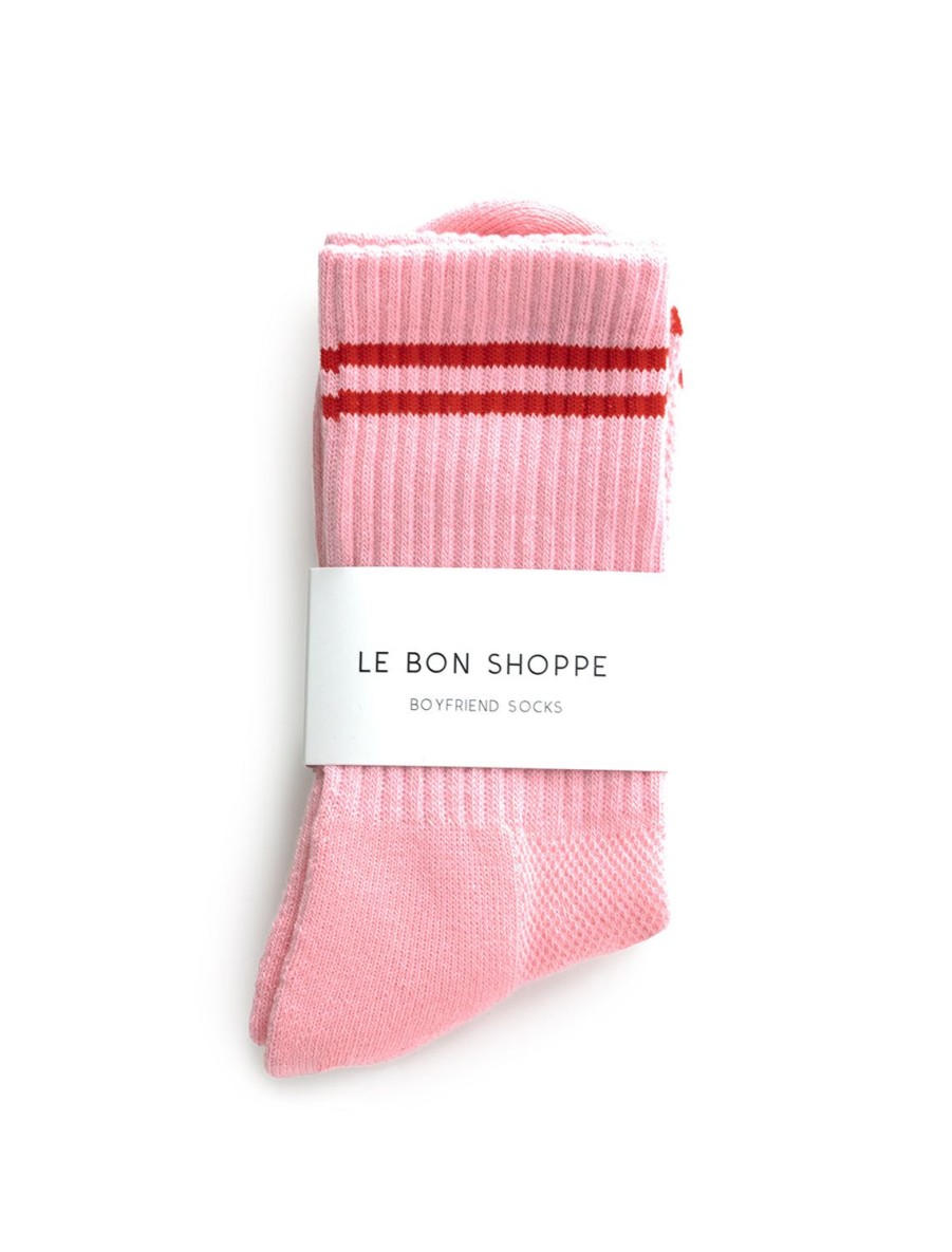 Clearance Boyfriend Socks In Amour Pink Socks