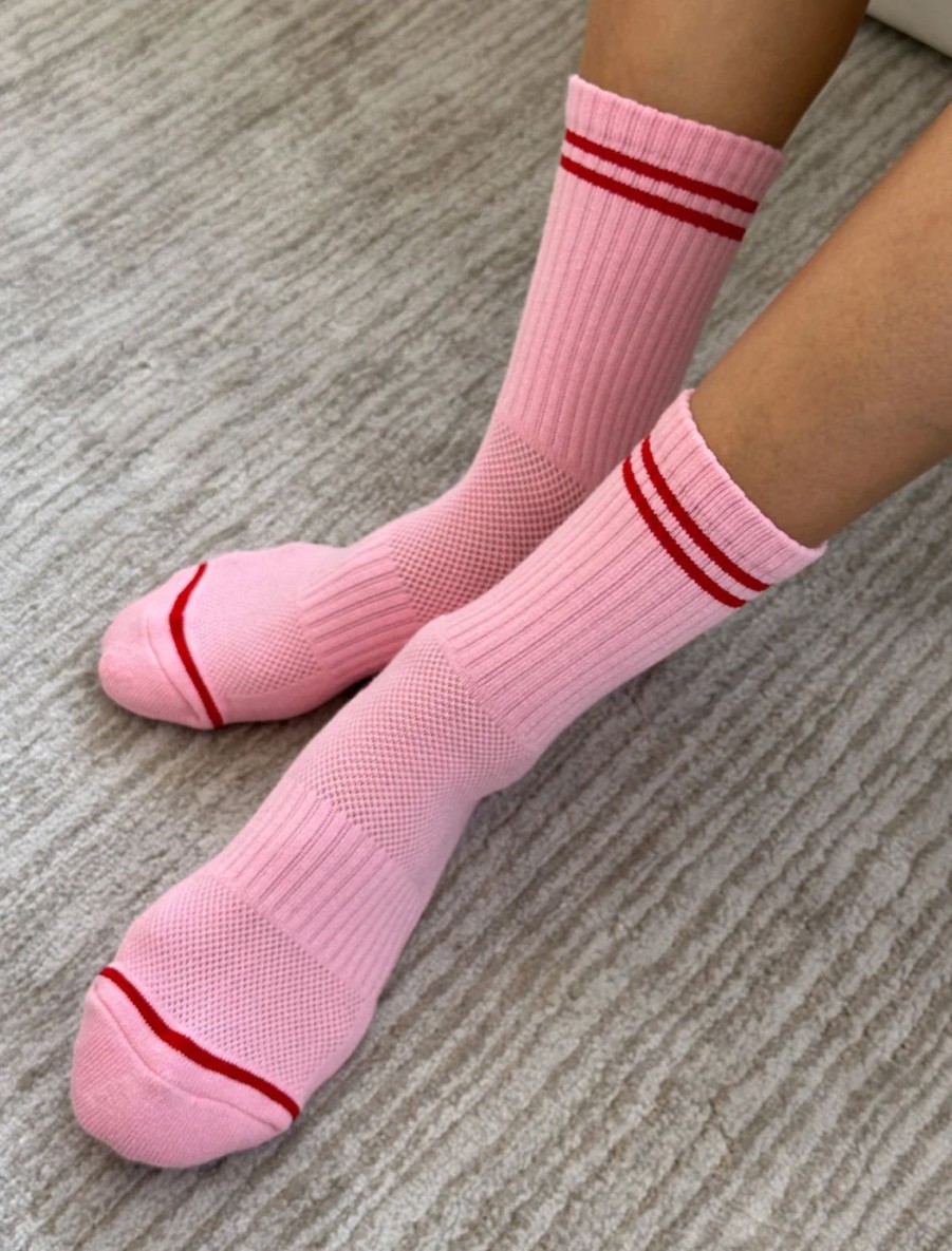 Clearance Boyfriend Socks In Amour Pink Socks