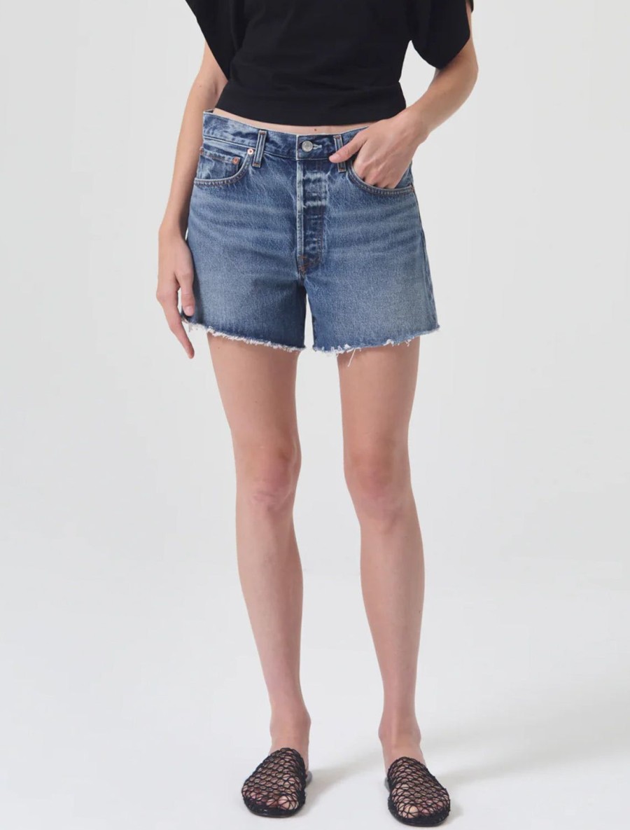 Best Parker Long Short In Ruin Jean Shorts