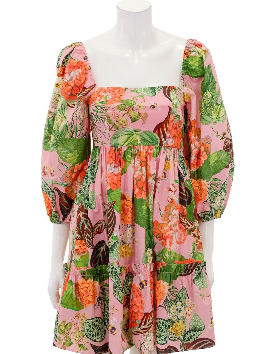 Wholesale Sip Sip Dress In Avery Floral Pink Printed Dresses