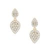 Hot Tiny Pave Double Teardrop Drops