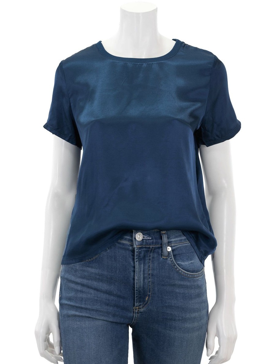 Best Marie Boxy Crop In Deep Space Tees