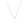 Best Super Tiny Puffy Disc Necklace In Gold Delicate