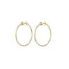 Online New Icon Hoops In Gold Small Hoops