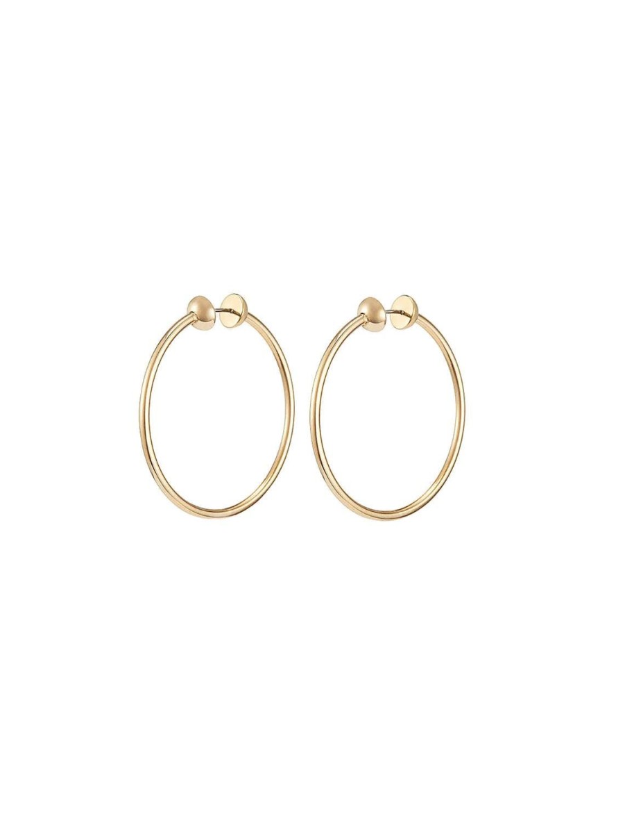 Online New Icon Hoops In Gold Small Hoops