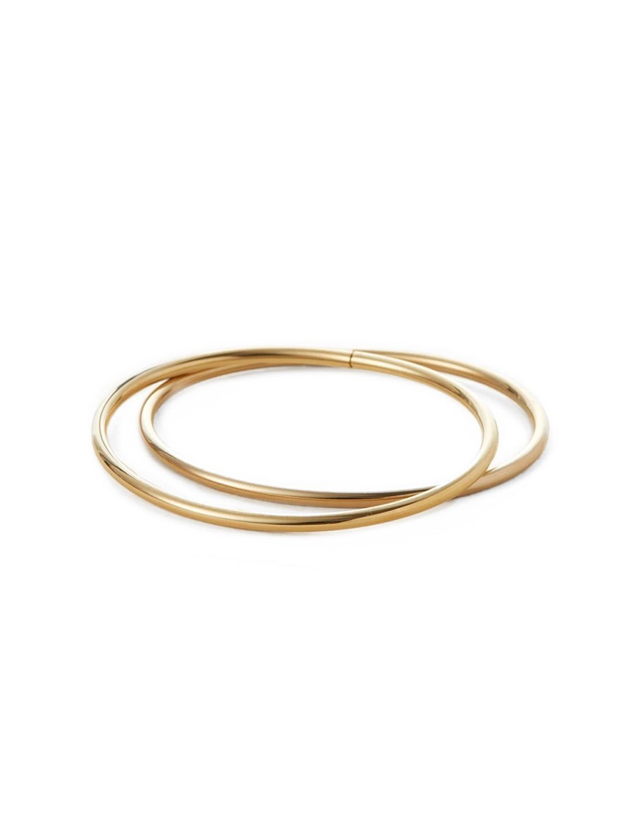 Wholesale Dane Bangle Set Of 2 In Gold Bangles