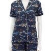 New Sea To Ski Cloud Pj Set In Navy Pjs