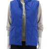 New Reversible Snap Front Vest In Sapphire Coats