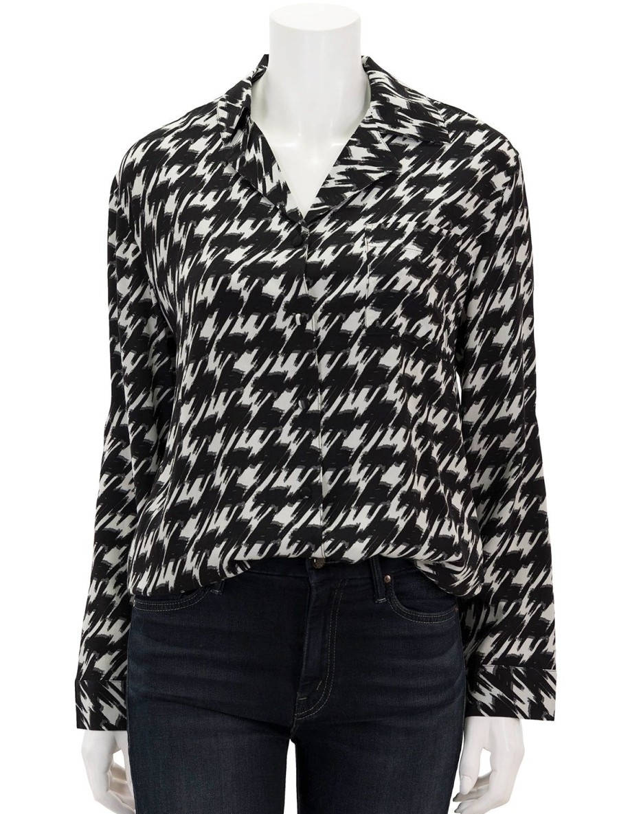 Wholesale Aiden Top In Houndstooth Blouses