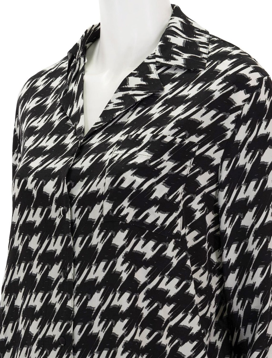 Wholesale Aiden Top In Houndstooth Blouses