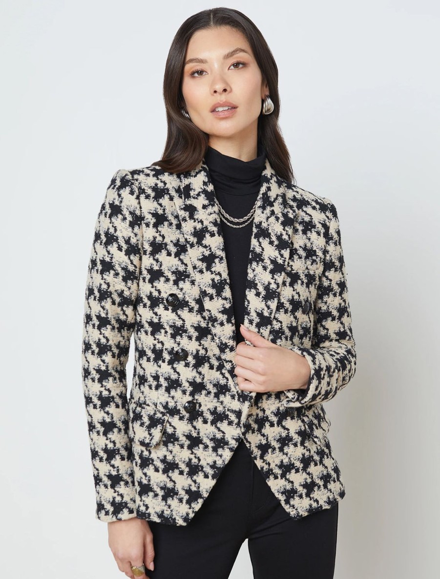 Hot Kenzie Blazer In Houndstooth Blazers