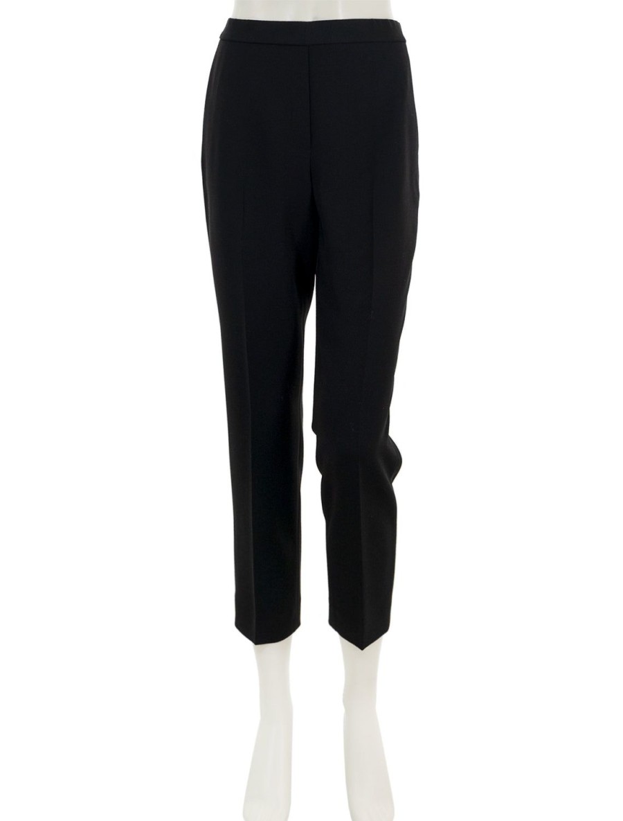 Best Treeca Pull On Pant In Admiral Crepe Black Trousers