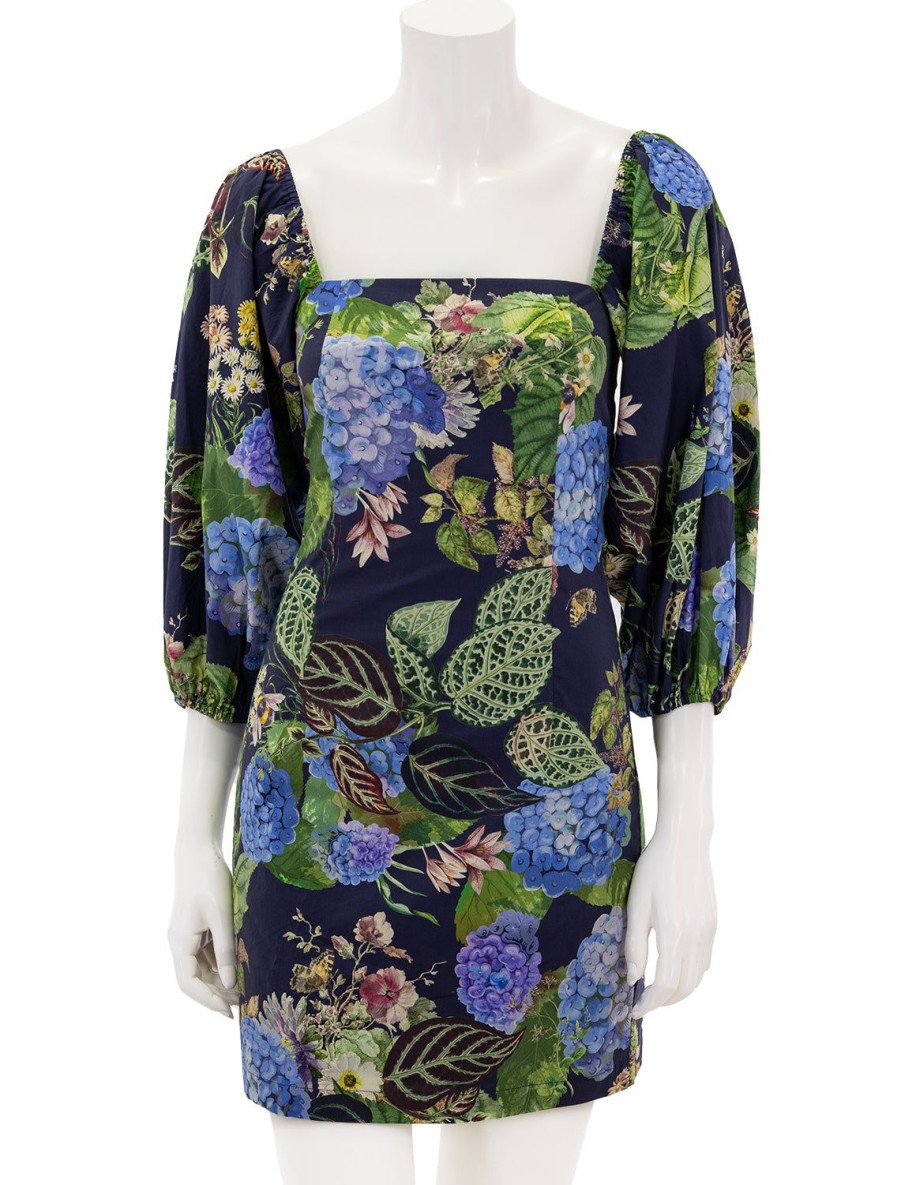 New Montauk Dress In Avery Floral Evening Blue Occasion Dresses