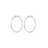 Hot New Icon Hoops In Silver Small Drops