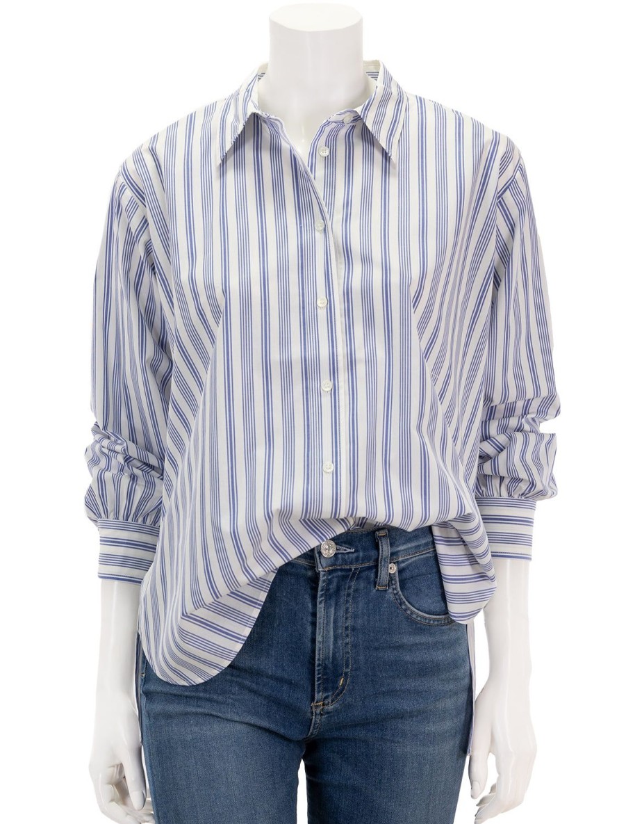 Online Hava Top In Indigo Sorrento Stripe Blouses