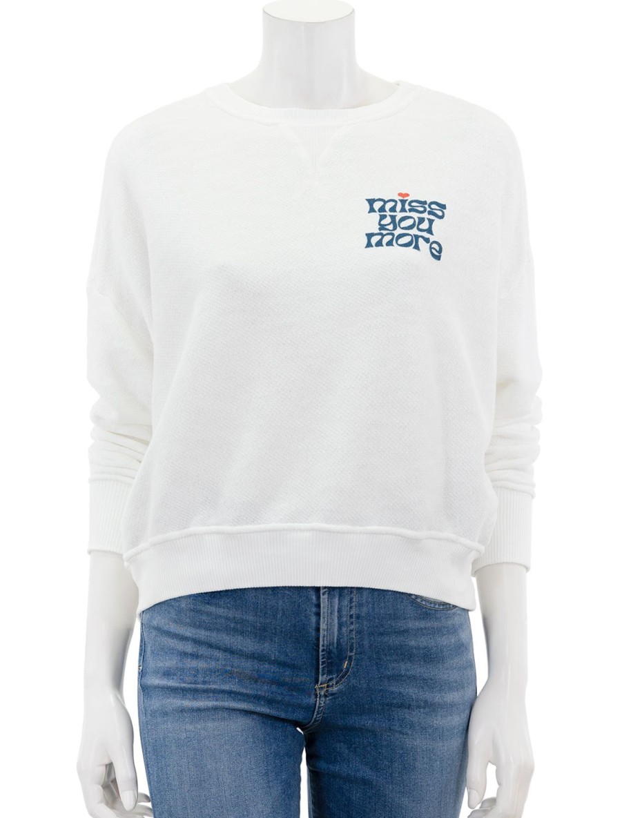 Wholesale Oversized Sweatshirt In Miss You More Lounge Tops + Sweatshirts