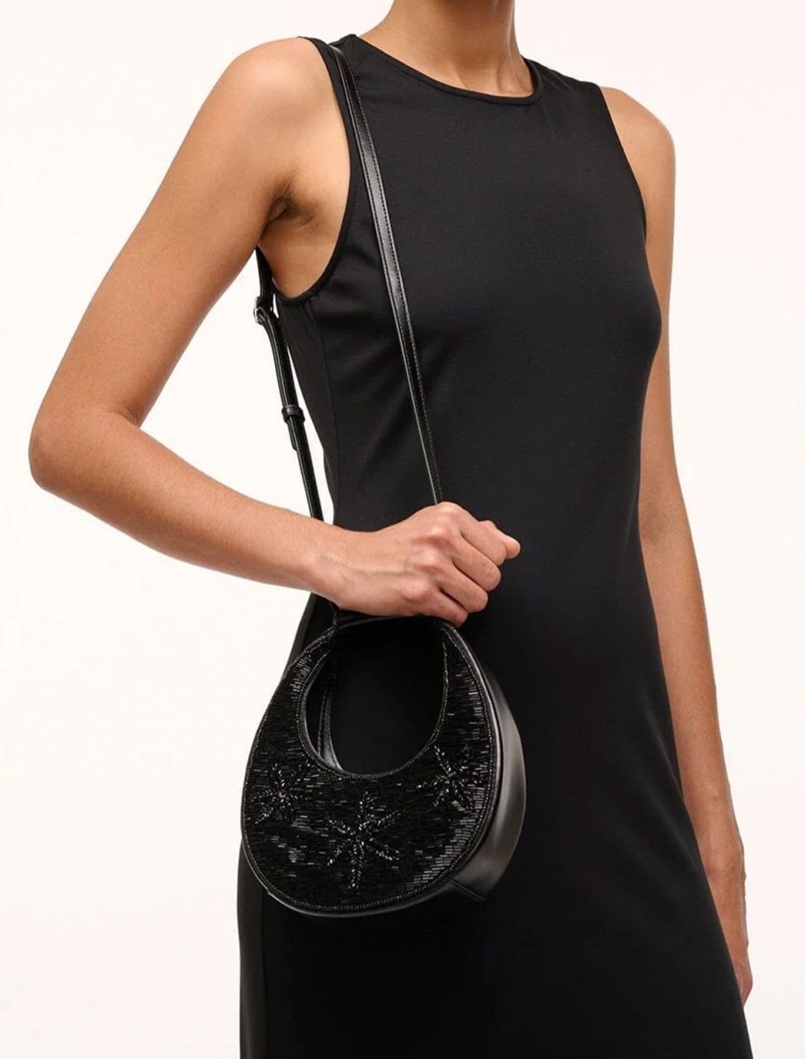 Wholesale Good Night Moon Bag In Black Starfish Crossbody