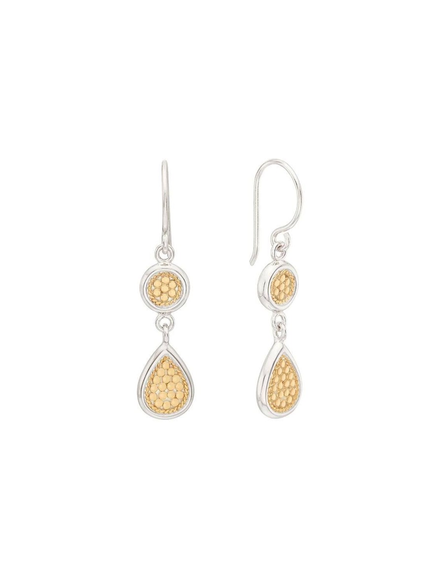 Online Classic Double Drop Earrings In Two-Tone Drops