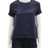 Best Marie Boxy Crop Top In It'S Navy Blouses