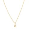 Wholesale Initial And Cz Necklace In Gold | O Delicate