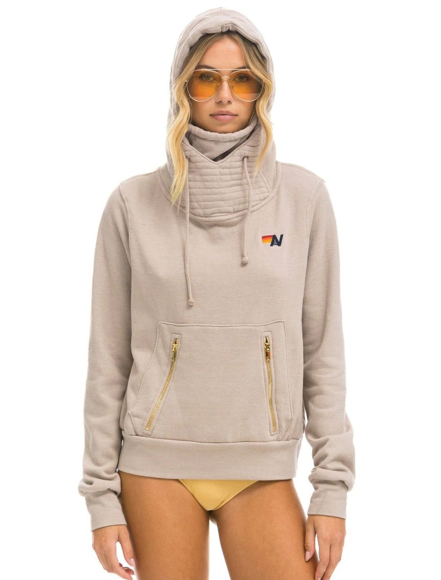 Wholesale Ninja Pullover Hoodie In Sand Lounge Tops + Sweatshirts